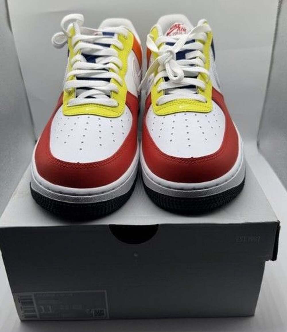 Nike Air Force 1 ‘07 LV8 Low Rubik’s Cube Multicolor Red FN6840-657 sz 11 Men’s